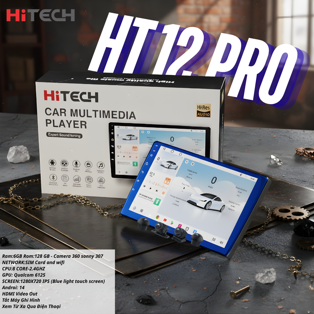 Bạn đang tìm địa chỉ độ màn hình Android ô tô Hitech HT12 Pro Tại Hà Nam auto- Phủ Lý Hà Nam? HÀ NAM AUTO chuyên lắp đặt màn hình Android ô tô Hitech