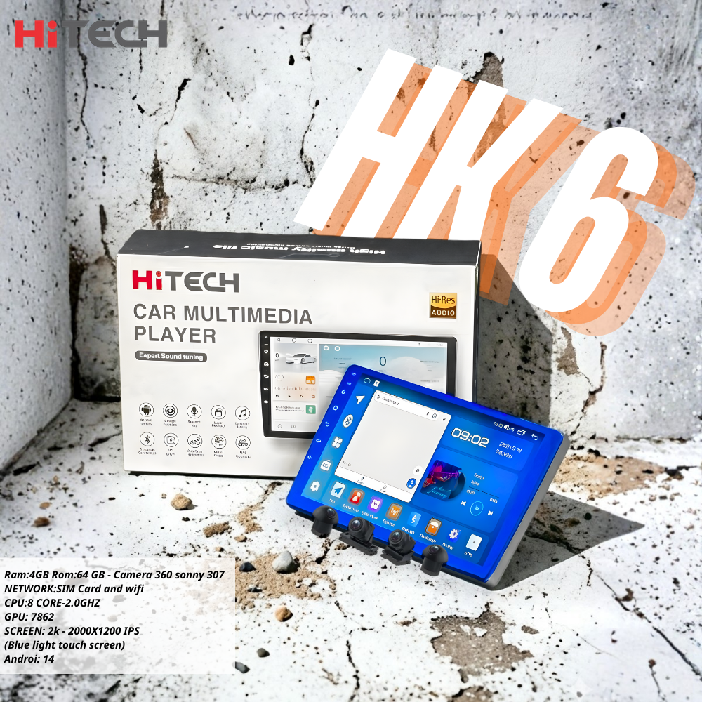 Độ Màn Hình Android Ô Tô Hitech HK6